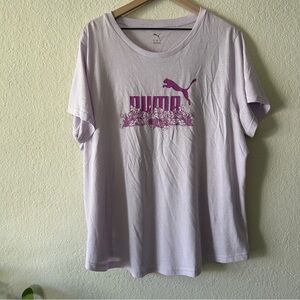 Puma Women's Lavender Graphic Tee